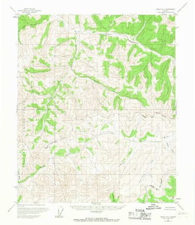 United States Geological Survey Circle A-1, AK (1955, 63360-Scale) digital map