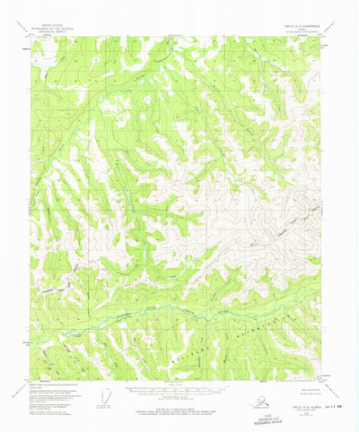 United States Geological Survey Circle A-3, AK (1955, 63360-Scale) digital map
