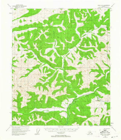 United States Geological Survey Circle A-5, AK (1951, 63360-Scale) digital map