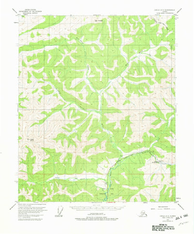 United States Geological Survey Circle A-5, AK (1952, 63360-Scale) digital map