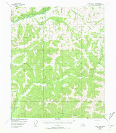 United States Geological Survey Circle A-6, AK (1954, 63360-Scale) digital map