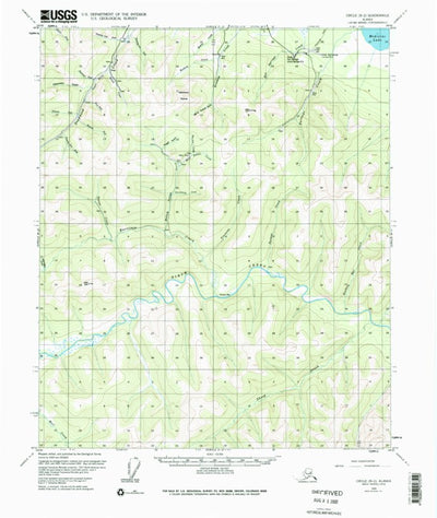 United States Geological Survey Circle B-2, AK (1955, 63360-Scale) digital map
