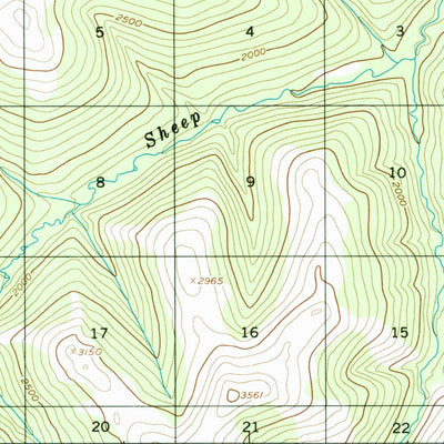 United States Geological Survey Circle B-2, AK (1955, 63360-Scale) digital map