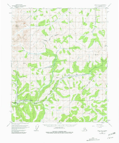 United States Geological Survey Circle B-5, AK (1954, 63360-Scale) digital map