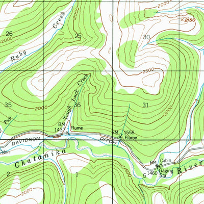 United States Geological Survey Circle B-5, AK (1954, 63360-Scale) digital map