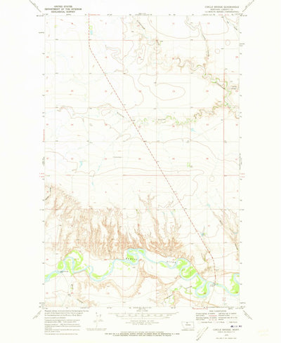 United States Geological Survey Circle Bridge, MT (1970, 24000-Scale) digital map