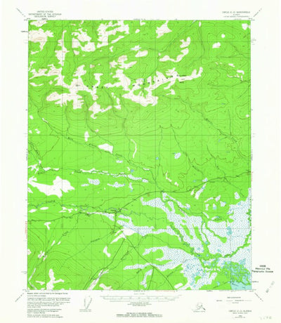United States Geological Survey Circle C-2, AK (1955, 63360-Scale) digital map