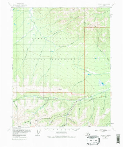 United States Geological Survey Circle C-3, AK (1955, 63360-Scale) digital map