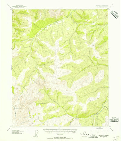 United States Geological Survey Circle C-5, AK (1954, 63360-Scale) digital map