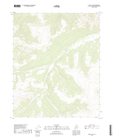United States Geological Survey Circle C-5 NW, AK (2018, 25000-Scale) digital map
