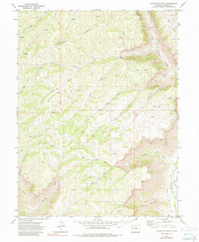 United States Geological Survey Circle Dot Gulch, CO (1971, 24000-Scale) digital map