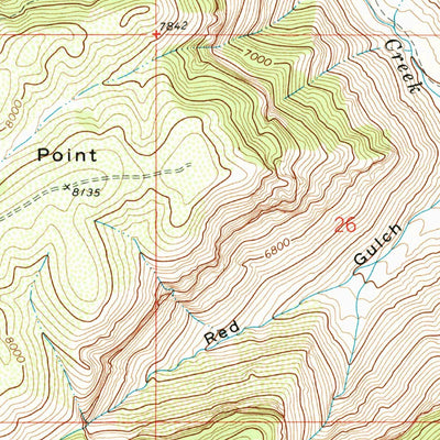 United States Geological Survey Circle Dot Gulch, CO (1971, 24000-Scale) digital map