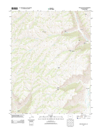 United States Geological Survey Circle Dot Gulch, CO (2013, 24000-Scale) digital map