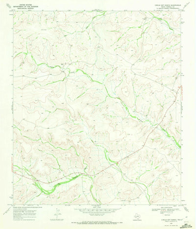 United States Geological Survey Circle Dot Ranch, TX (1969, 24000-Scale) digital map