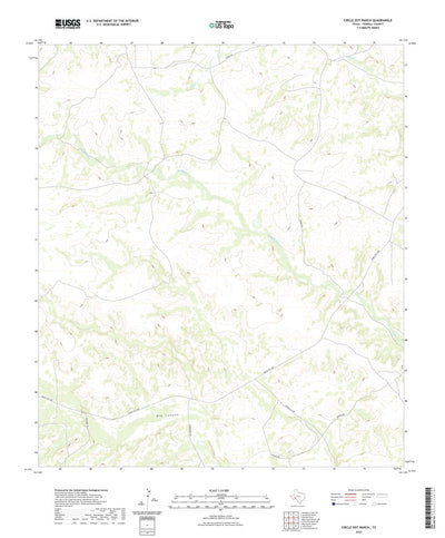 United States Geological Survey Circle Dot Ranch, TX (2022, 24000-Scale) digital map