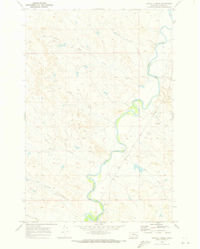 United States Geological Survey Circle L Creek, MT (1969, 24000-Scale) digital map