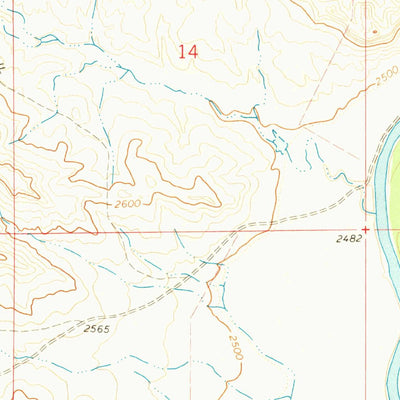 United States Geological Survey Circle L Creek, MT (1969, 24000-Scale) digital map