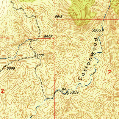 United States Geological Survey Circle Mesa, NM (1951, 24000-Scale) digital map