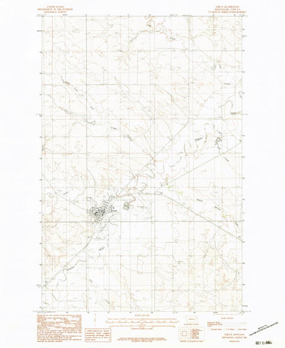 United States Geological Survey Circle, MT (1983, 24000-Scale) digital map