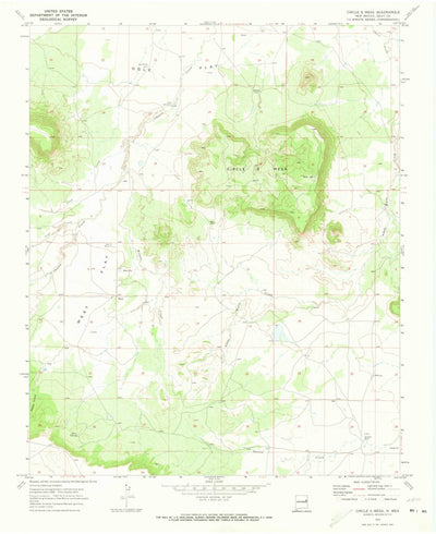 United States Geological Survey Circle S Mesa, NM (1970, 24000-Scale) digital map