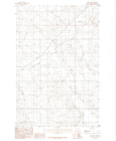 United States Geological Survey Circle SW, MT (1983, 24000-Scale) digital map
