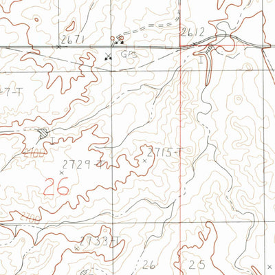 United States Geological Survey Circle SW, MT (1983, 24000-Scale) digital map
