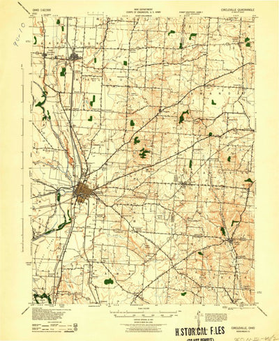 United States Geological Survey Circleville, OH (1943, 62500-Scale) digital map