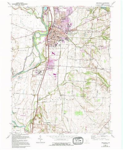 United States Geological Survey Circleville, OH (1961, 24000-Scale) digital map