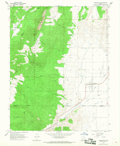 United States Geological Survey Circleville, UT (1966, 24000-Scale) digital map