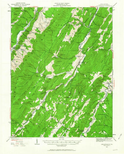 United States Geological Survey Circleville, WV (1922, 62500-Scale) digital map