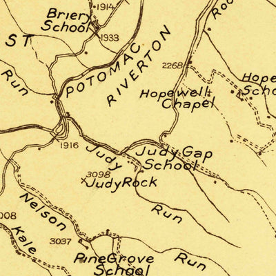 United States Geological Survey Circleville, WV (1924, 48000-Scale) digital map