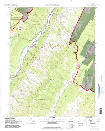 United States Geological Survey Circleville, WV (1995, 24000-Scale) digital map