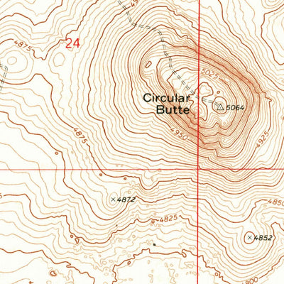 United States Geological Survey Circular Butte, ID (1969, 24000-Scale) digital map