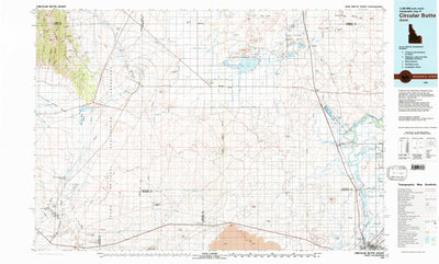 United States Geological Survey Circular Butte, ID (1980, 100000-Scale) digital map