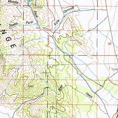 United States Geological Survey Circular Butte, ID (1980, 100000-Scale) digital map