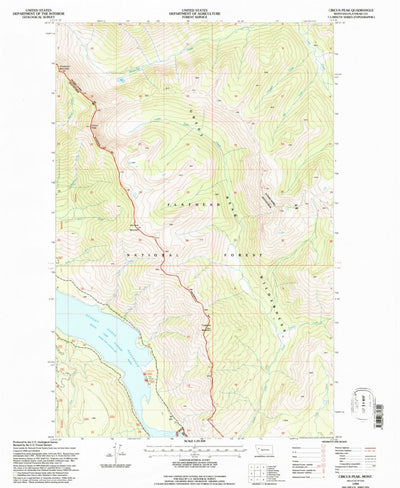 United States Geological Survey Circus Peak, MT (1994, 24000-Scale) digital map