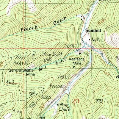 United States Geological Survey Cirque Lake, MT (1988, 24000-Scale) digital map