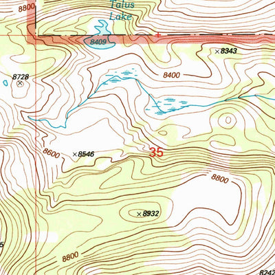 United States Geological Survey Cirque Lake, MT (1997, 24000-Scale) digital map