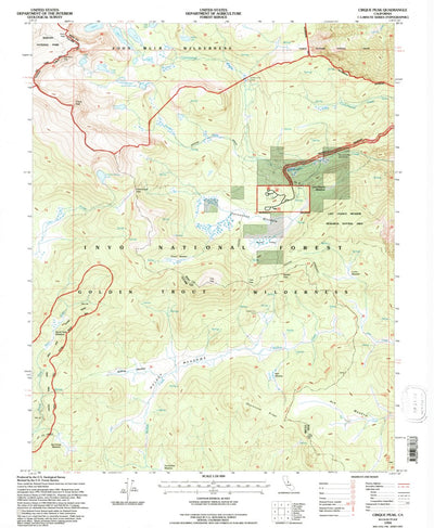 United States Geological Survey Cirque Peak, CA (1994, 24000-Scale) digital map