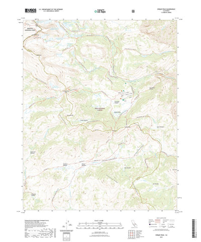 United States Geological Survey Cirque Peak, CA (2021, 24000-Scale) digital map