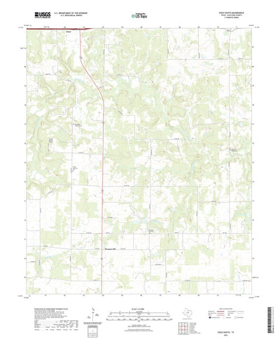 United States Geological Survey Cisco South, TX (2022, 24000-Scale) digital map