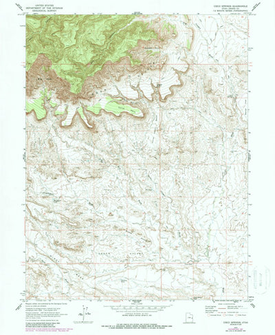 United States Geological Survey Cisco Springs, UT (1970, 24000-Scale) digital map