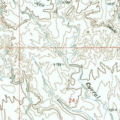 United States Geological Survey Cisco Springs, UT (1970, 24000-Scale) digital map