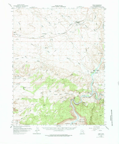 United States Geological Survey Cisco, UT (1958, 62500-Scale) digital map