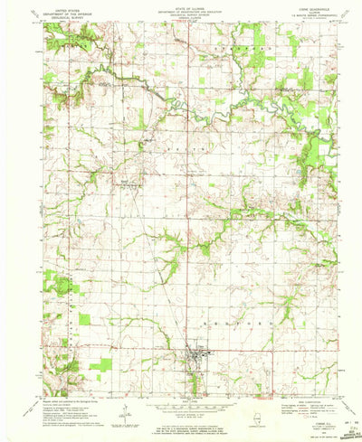 United States Geological Survey Cisne, IL (1970, 24000-Scale) digital map