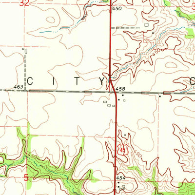 United States Geological Survey Cisne, IL (1970, 24000-Scale) digital map