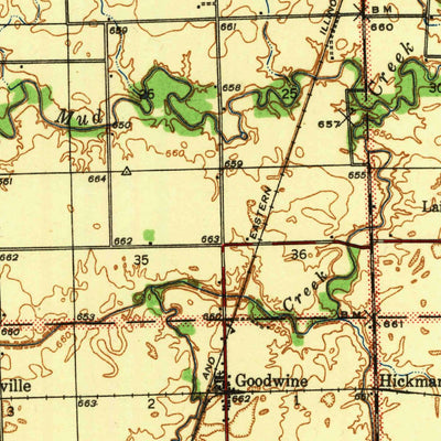 United States Geological Survey Cissna Park, IL (1939, 62500-Scale) digital map