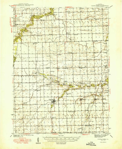 United States Geological Survey Cissna Park, IL (1949, 62500-Scale) digital map