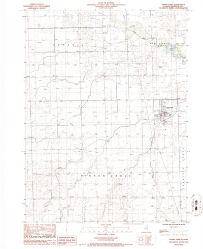 United States Geological Survey Cissna Park, IL (1986, 24000-Scale) digital map