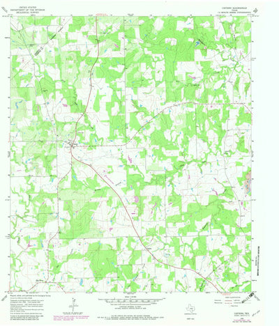 United States Geological Survey Cistern, TX (1965, 24000-Scale) digital map